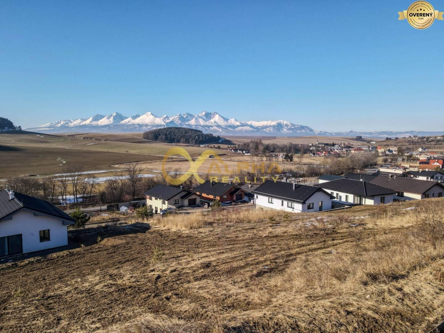 Exkluzívne, pozemok na výstavbu RD, obec Vlková, okres Kežmarok