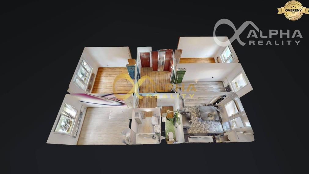 Prenájom: 4 izbový byt s loggiou, sídlisko Mier, Sp.N.Ves