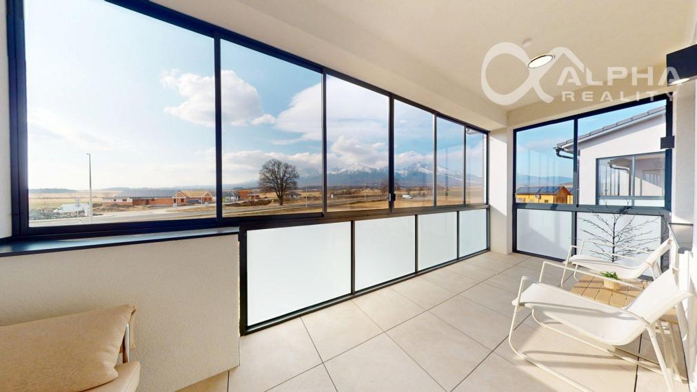 EXKLUZÍVNE 2i apartmán s terasou, parkovaním, Veľký Slavkov, okr. Poprad