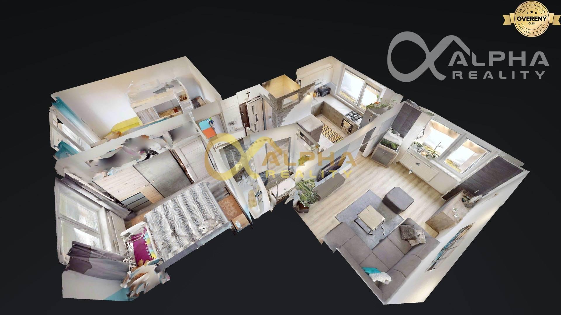 EXKLUZÍVNE 3 izbový byt s loggiou, sídlisko Mier, Spišská Nová Ves