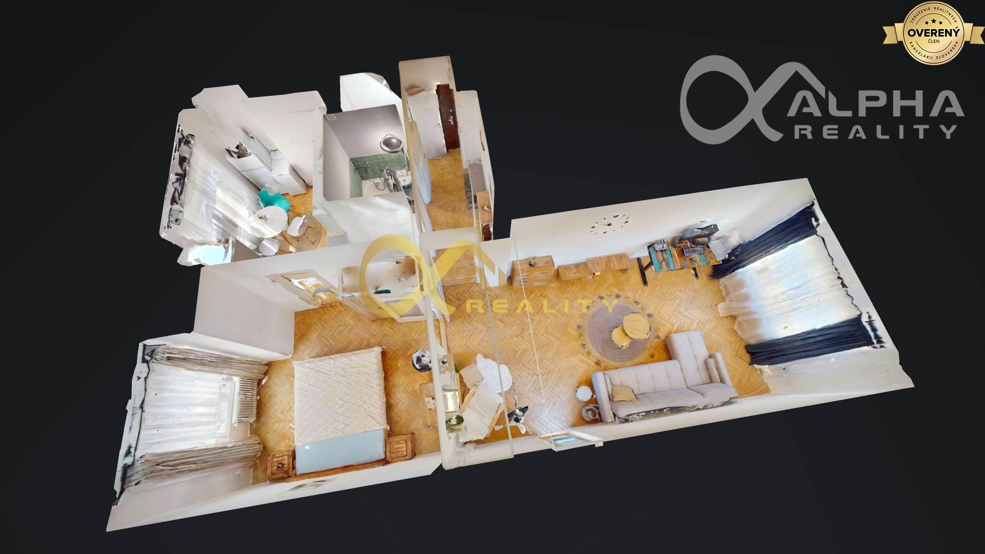 EXKLUZÍVNE 2 izbový byt s balkónom, centrum, Spišská Nová Ves