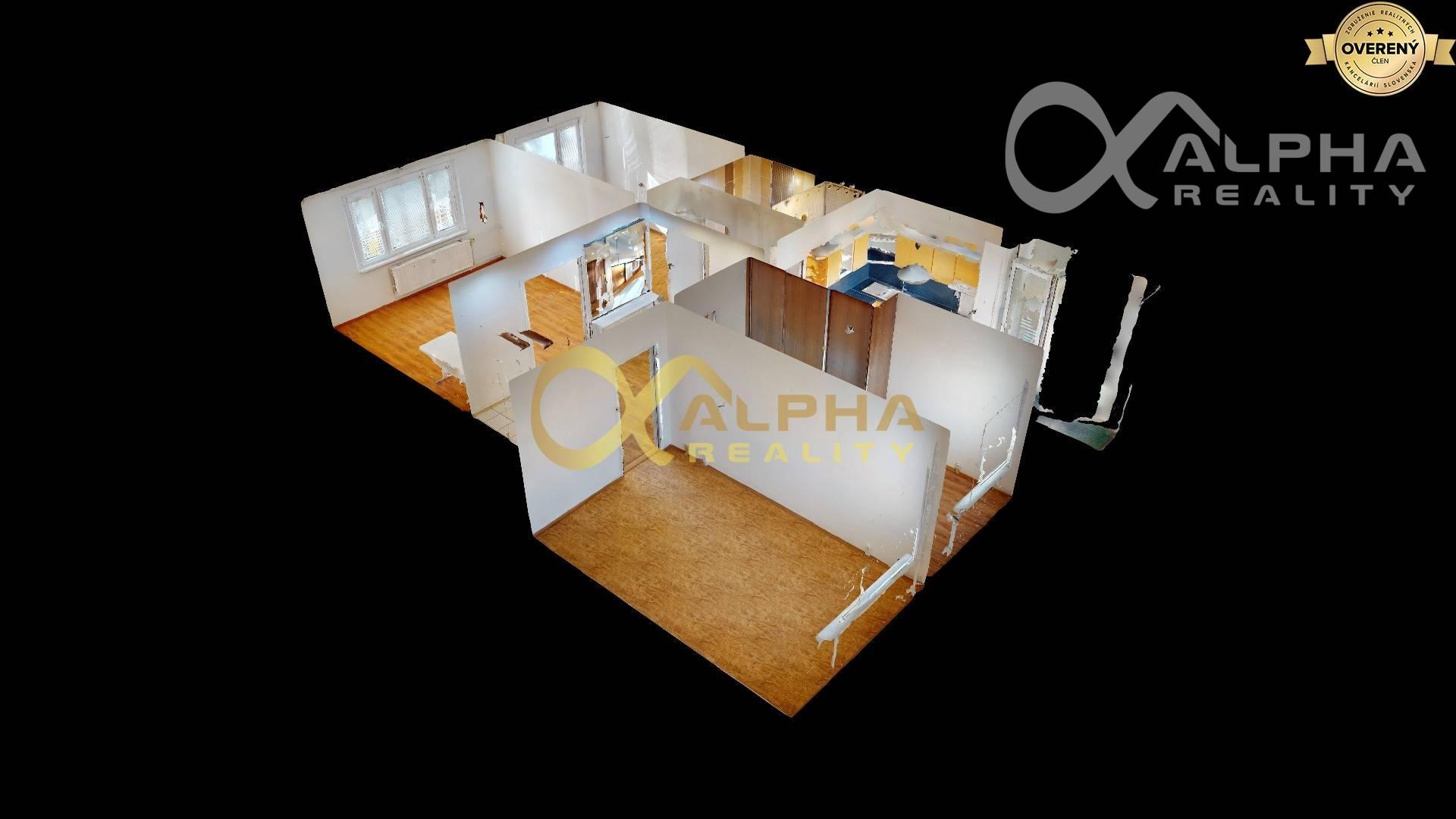 Exkluzívne: Prenájom 4 izbový byt s loggiou, sídl. Mier, Sp. Nová Ves