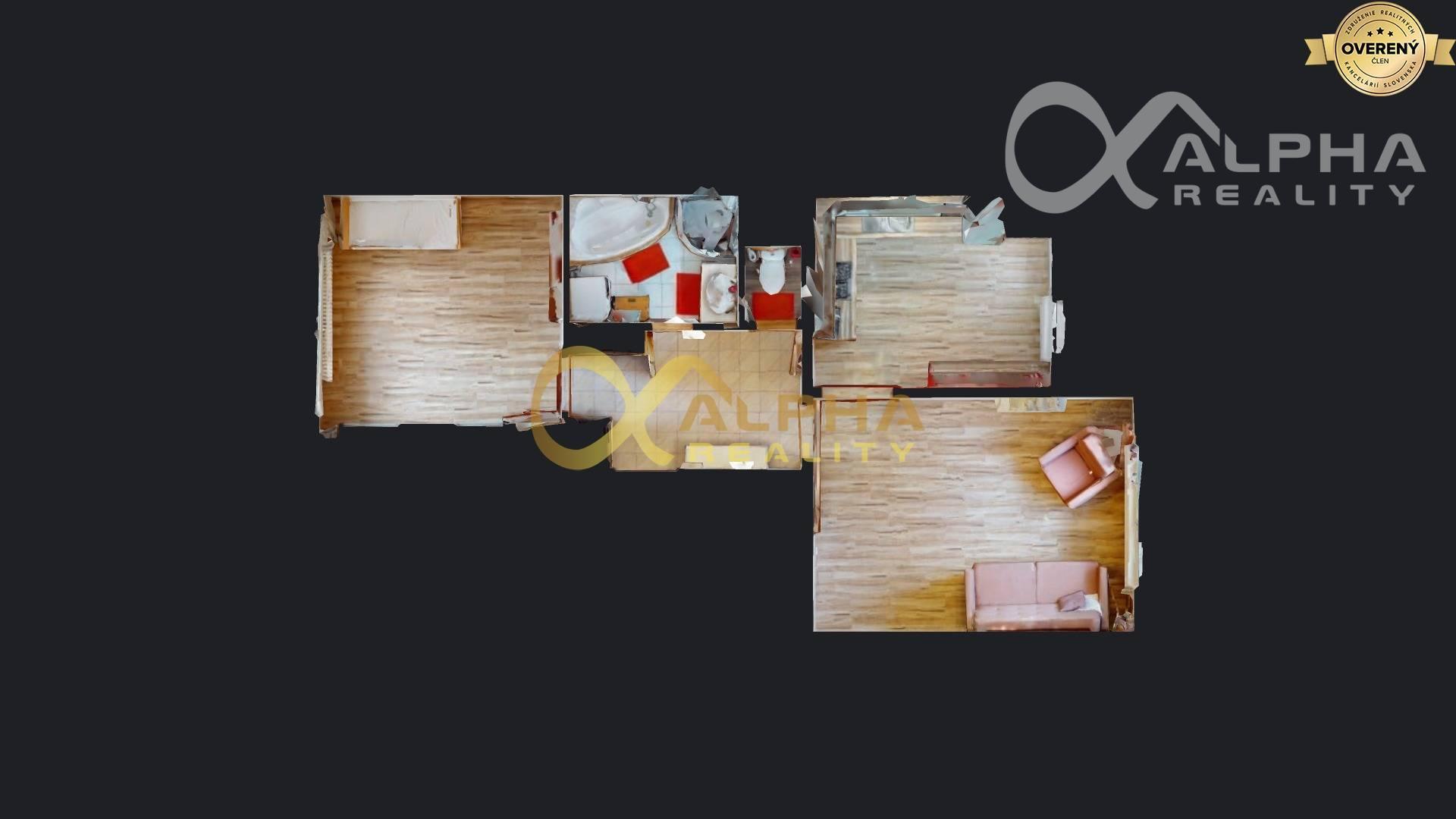 2 izbový byt s loggiou, sídlisko Západ, Smižany