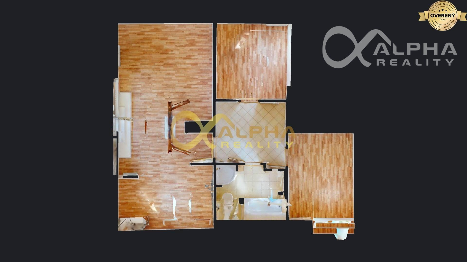 3 izbový podkrovný byt s loggiou, centrum, Spišská Nová Ves