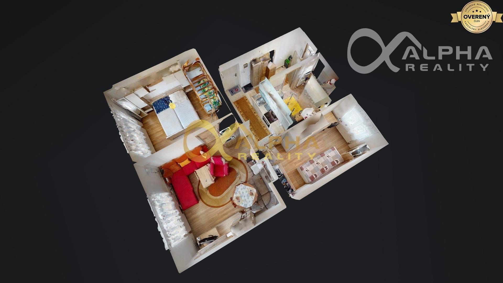 EXKLUZÍVNE 2i byt upravený na 3i, s garážou, centrum, Spišská Nová Ves