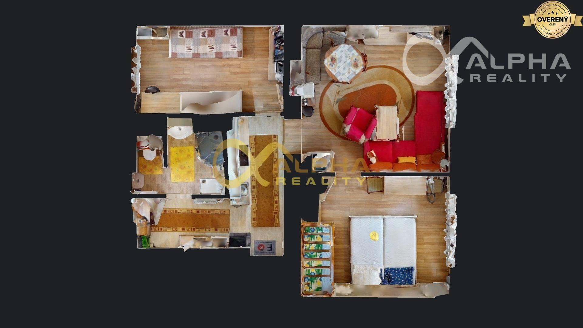 EXKLUZÍVNE 2i byt upravený na 3i, s garážou, centrum, Spišská Nová Ves