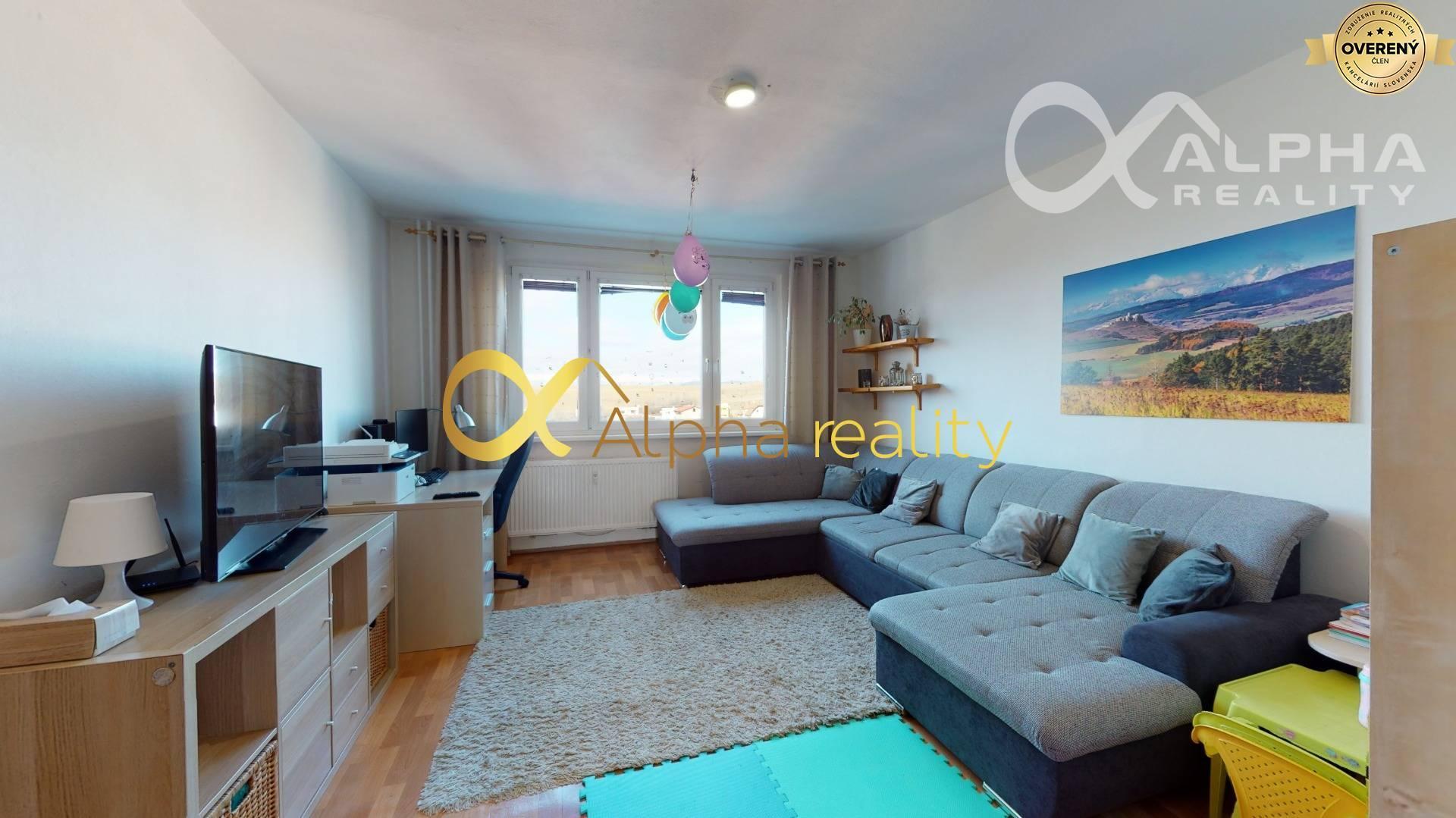 4 izbový byt s loggiou, sídlisko Západ, Smižany, okres Sp. Nová Ves