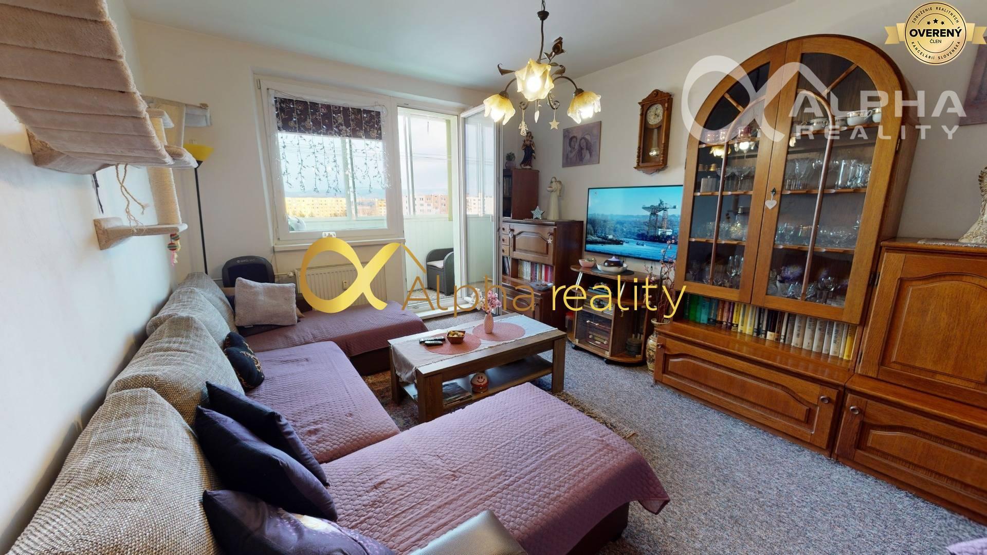 Exkluzívne: Prenájom 3i byt s loggiou, sídl. Mier, Spišská Nová Ves