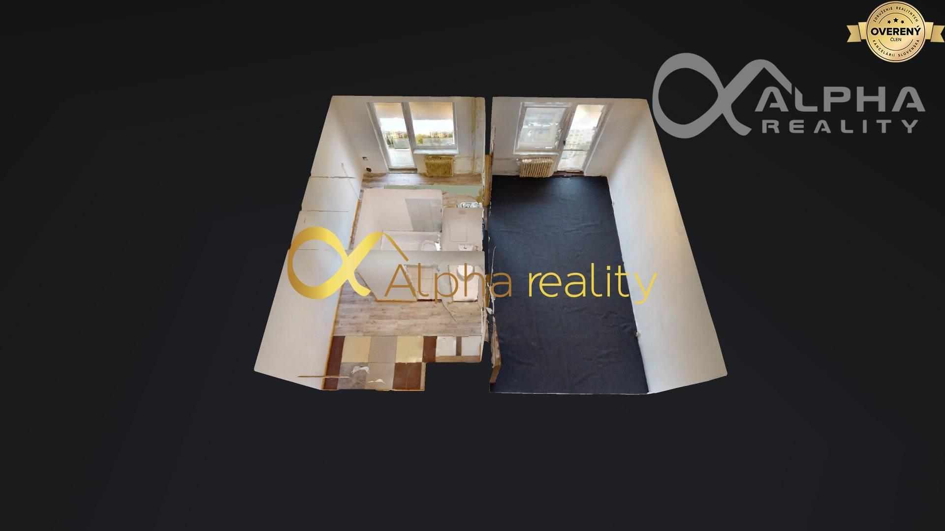 REZERVOVANÉ 1 izbový byt s 2 loggiami, sídl. Mier, Spišská Nová Ves