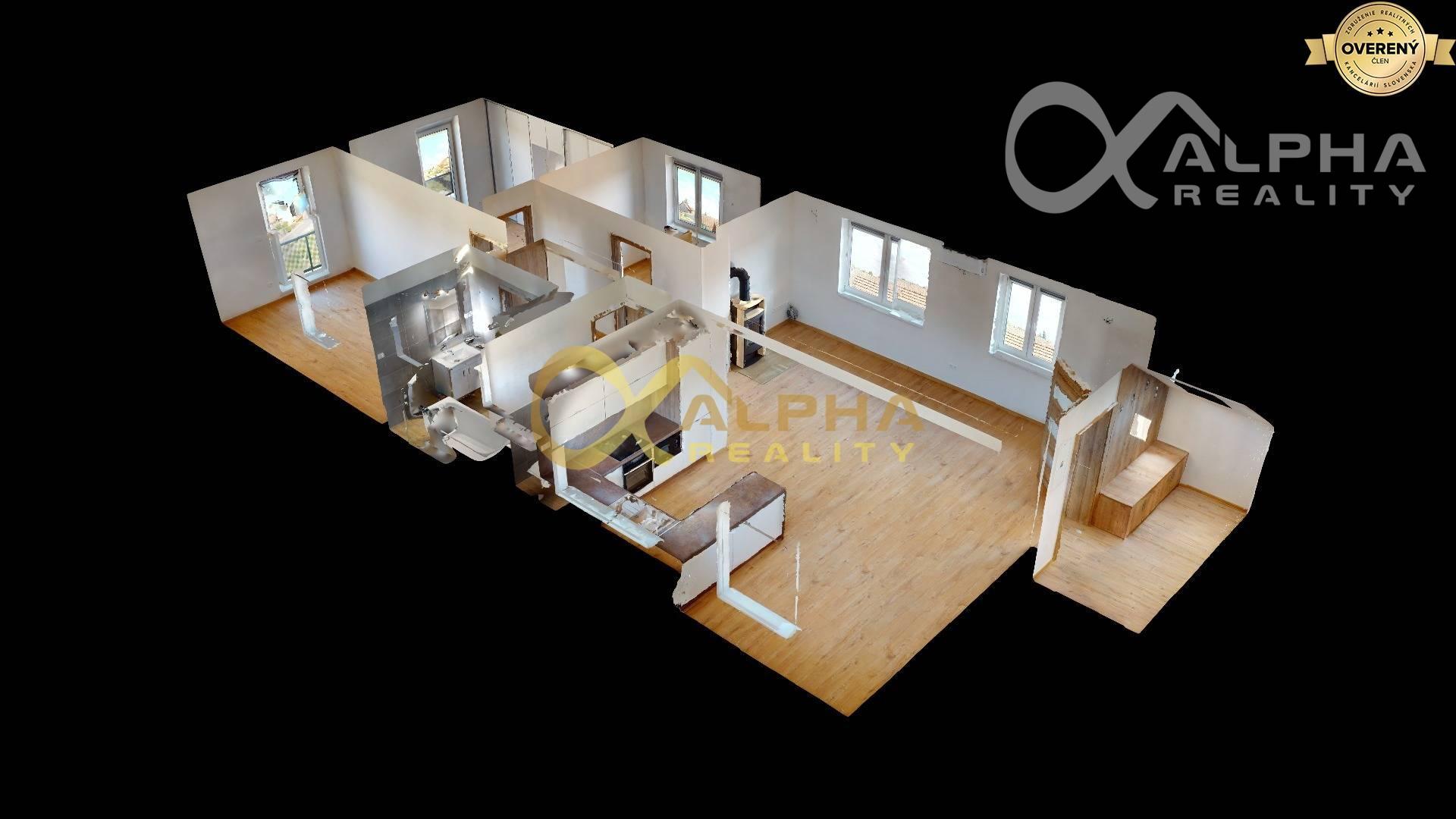 EXKLUZÍVNE Nadštandardný 4 izbový byt s balkónom, Odorín, okres SNV