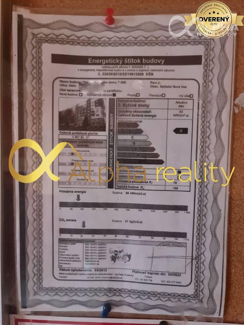 EXKLUZÍVNE 1 izbový byt, sídl. Tarča, Spišská Nová Ves