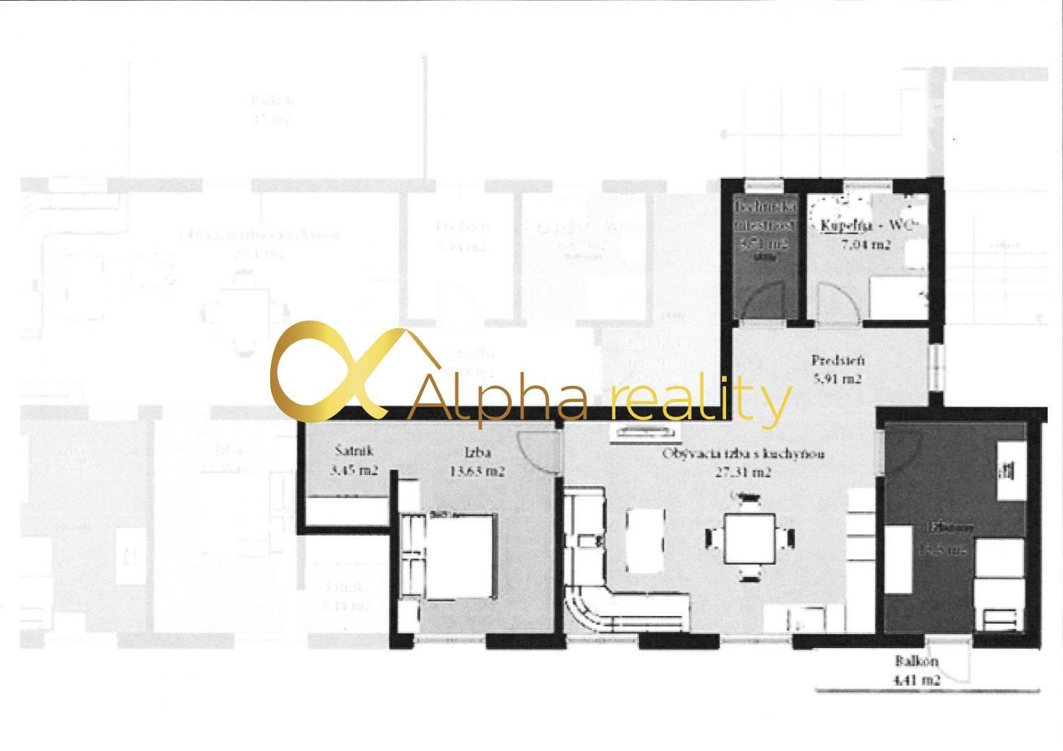 3 izbový byt s balkónom, Novoveská Huta