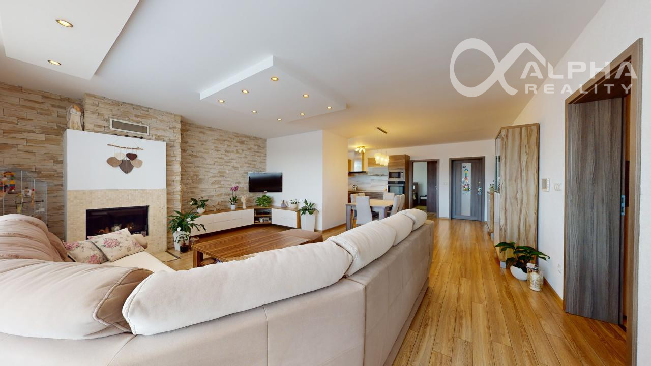 EXKLUZÍVNE nadštandardný 3i byt s terasou, garážou, altánom, Smižany