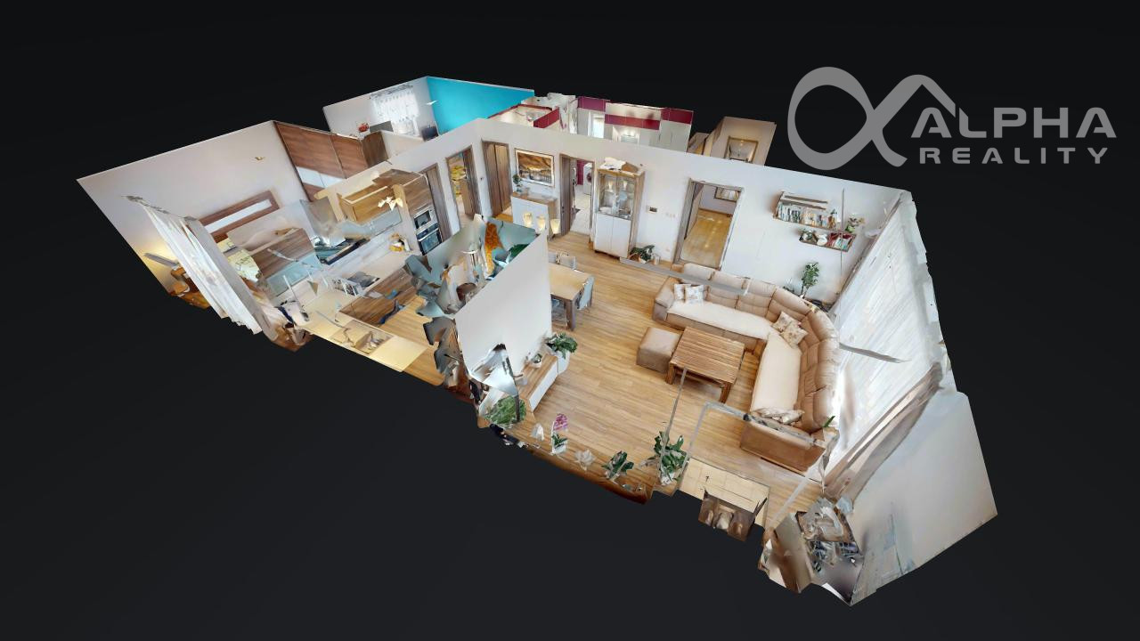 EXKLUZÍVNE nadštandardný 3i byt s terasou, garážou, altánom, Smižany