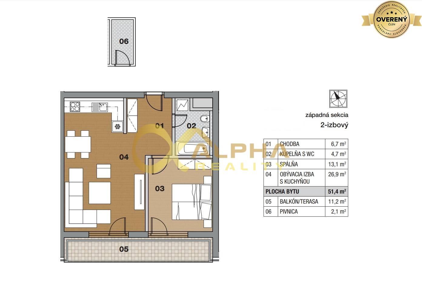 Exkluzívne 2 izbový byt, Zelené údolie, Spišská Nová Ves