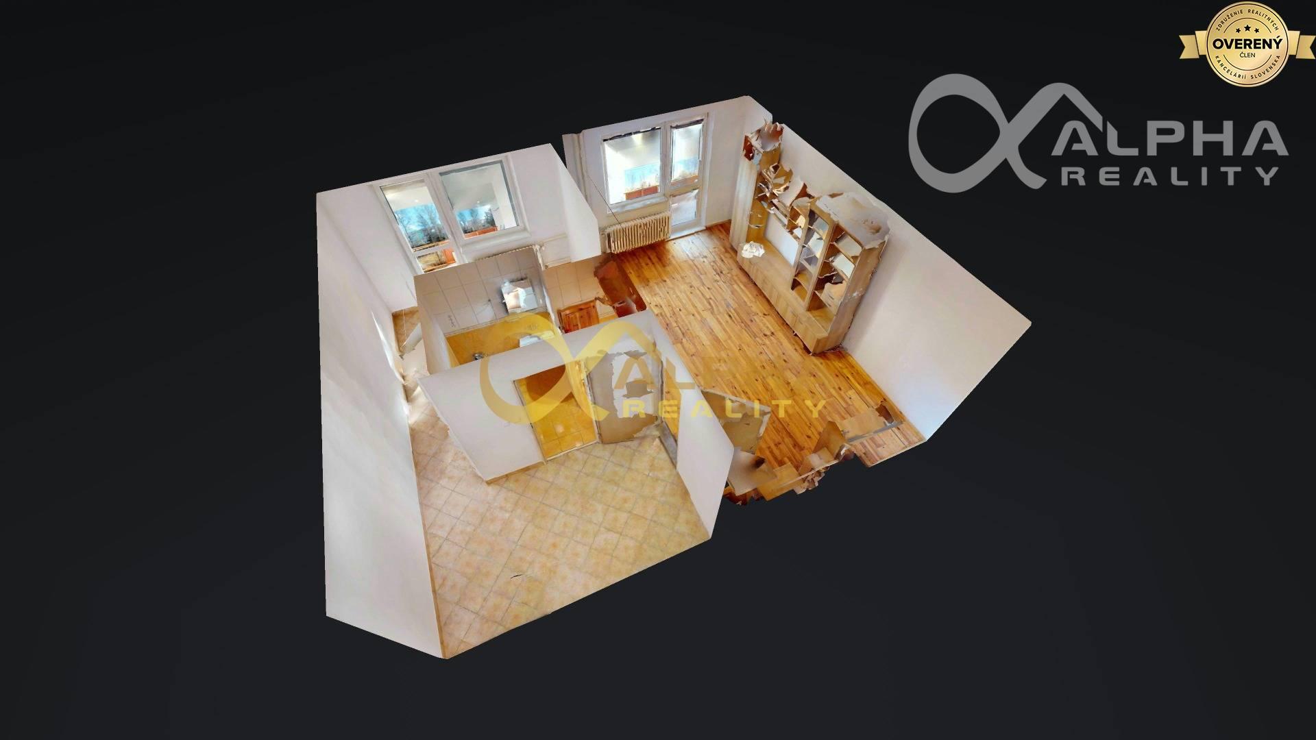 EXKLUZÍVNE 1 izbový byt s 2 loggiami, Trieda 1.mája, Spišská Nová Ves