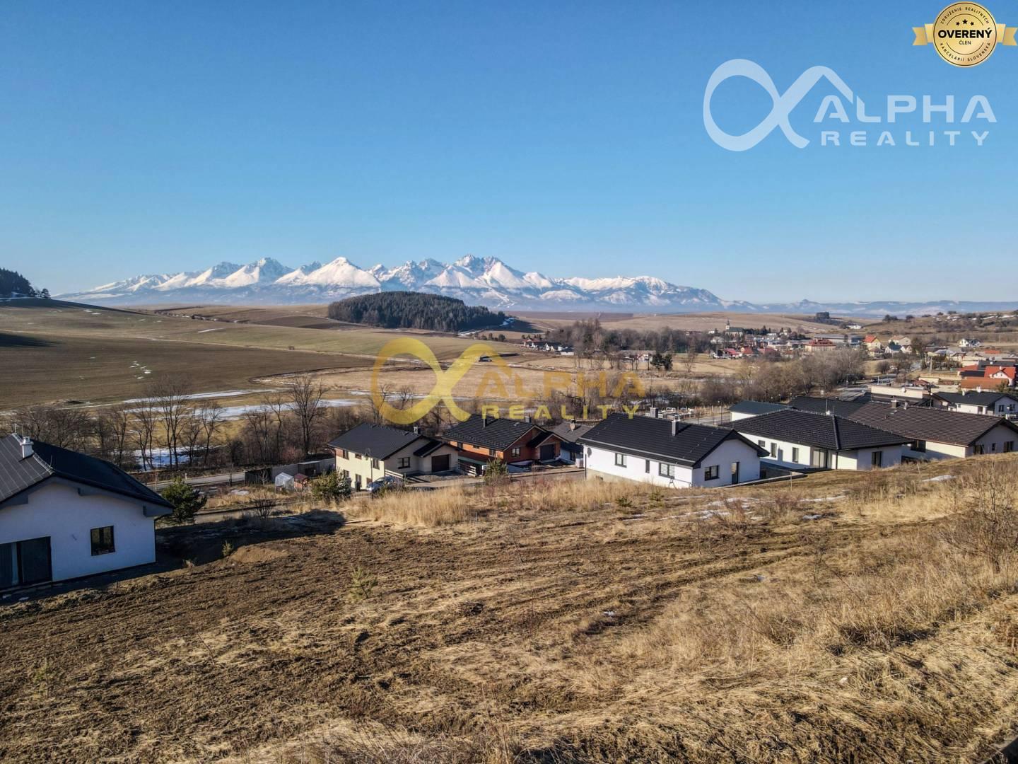 Exkluzívne, pozemok na výstavbu RD, obec Vlková, okres Kežmarok