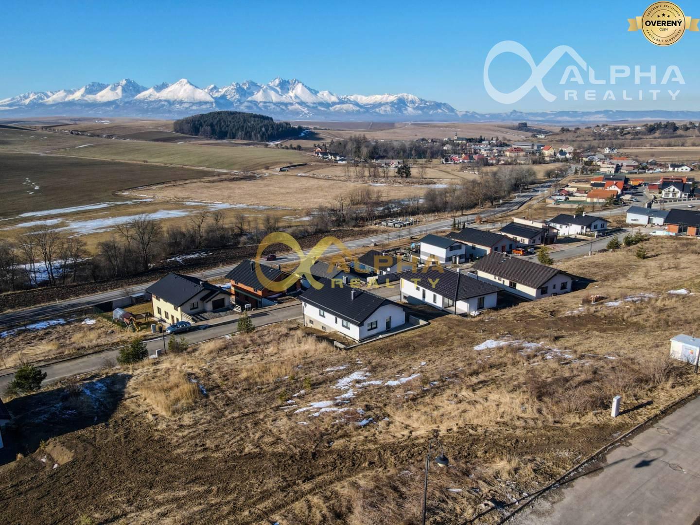 Exkluzívne, pozemok na výstavbu RD, obec Vlková, okres Kežmarok