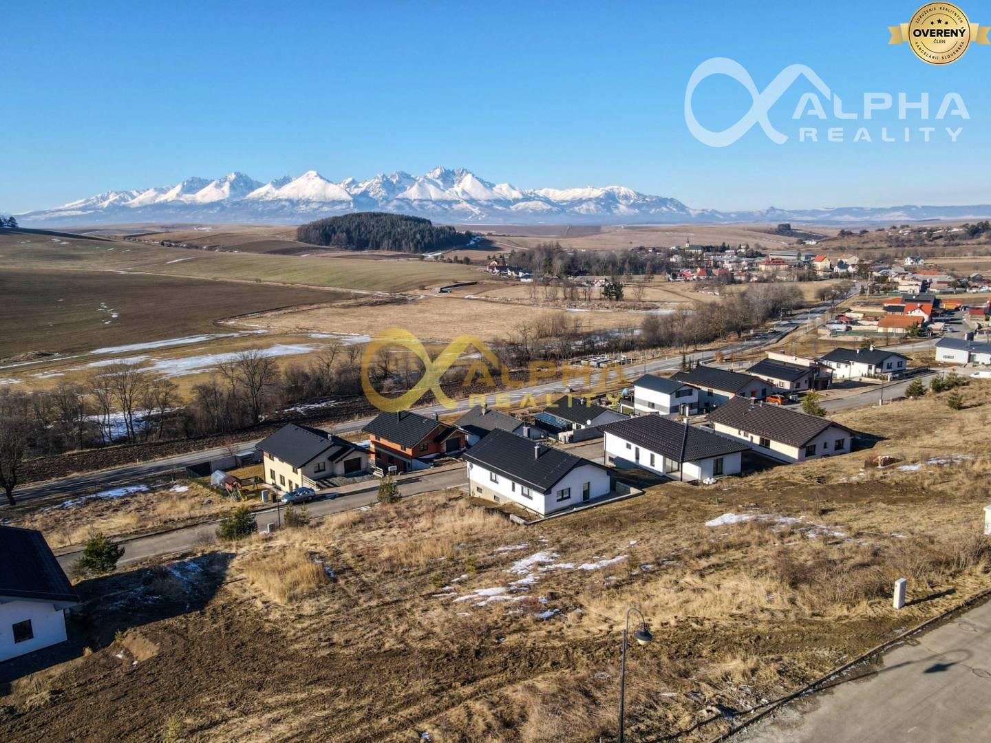 Exkluzívne, pozemok na výstavbu RD, obec Vlková, okres Kežmarok