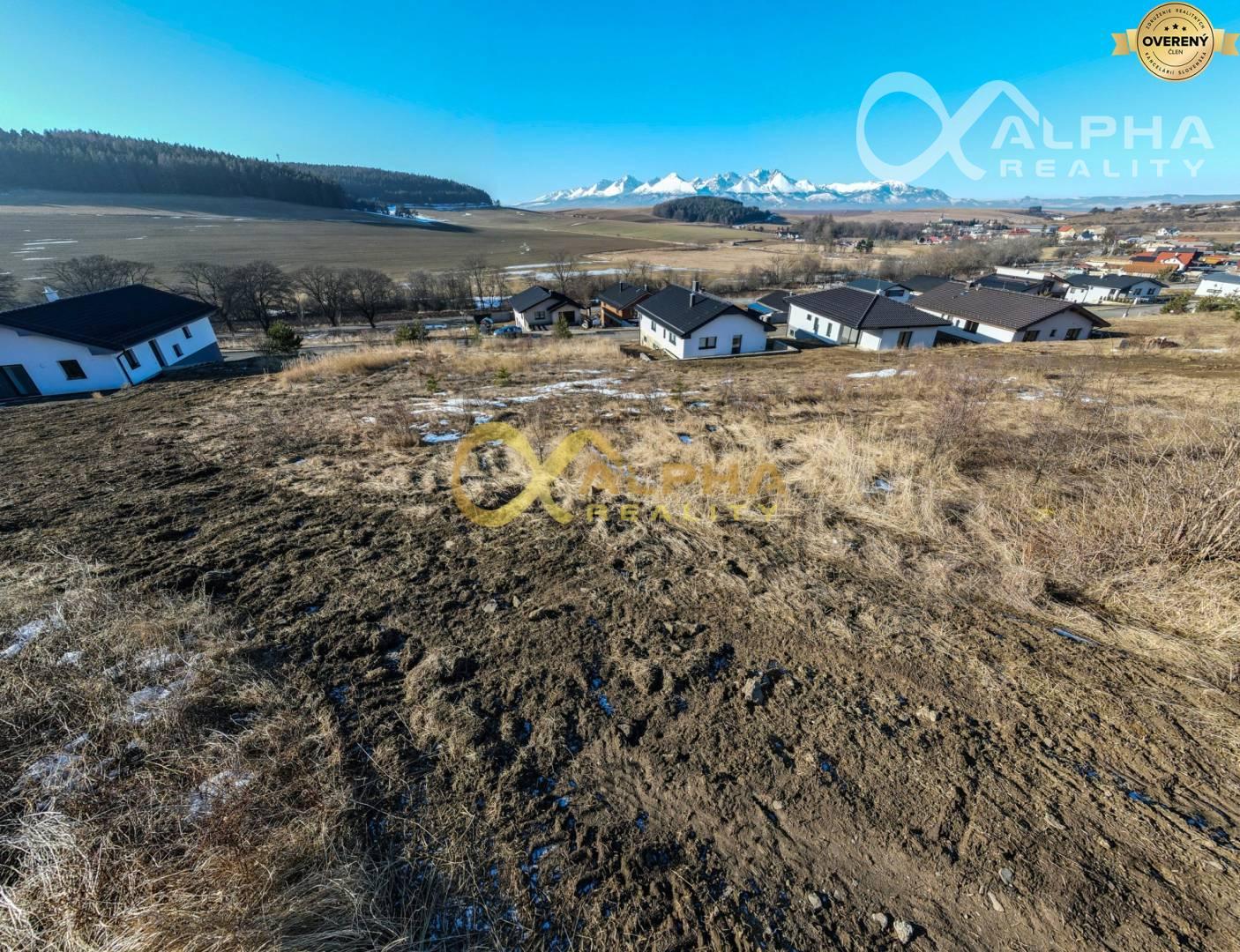 Exkluzívne, pozemok na výstavbu RD, obec Vlková, okres Kežmarok