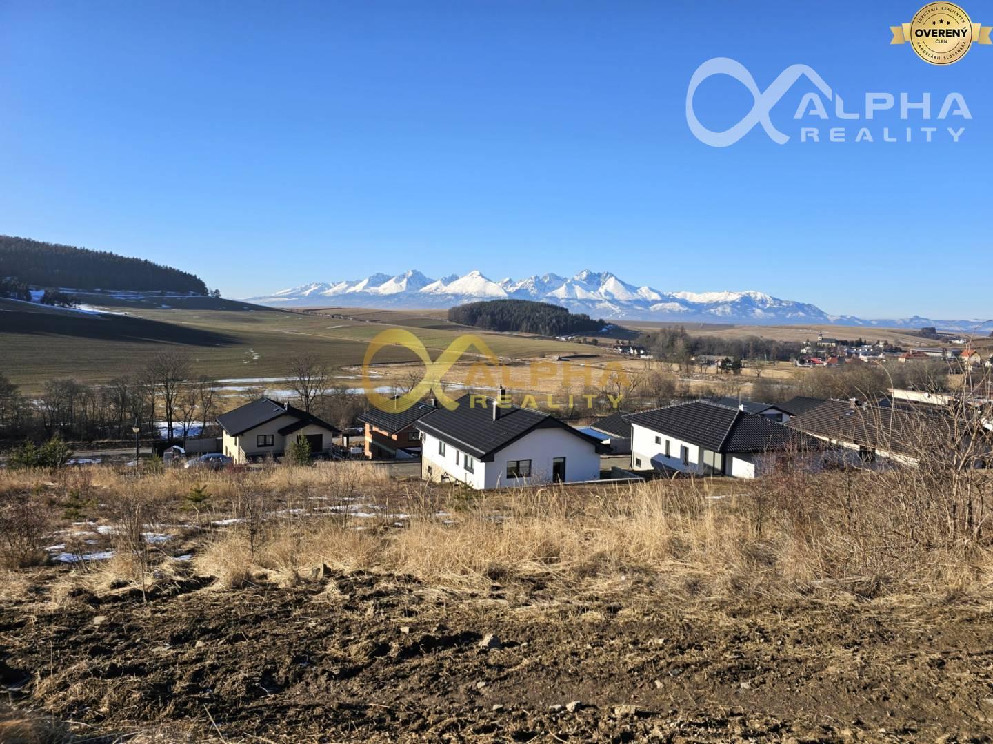 Exkluzívne, pozemok na výstavbu RD, obec Vlková, okres Kežmarok