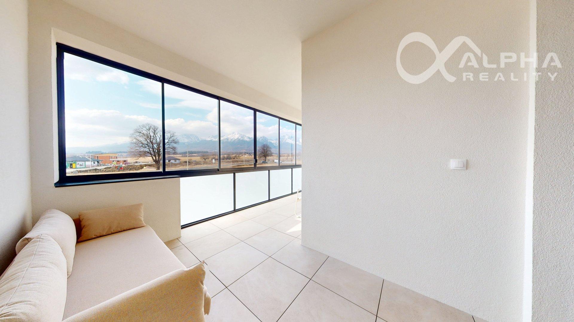 EXKLUZÍVNE 2i apartmán s terasou, parkovaním, Veľký Slavkov, okr. Poprad