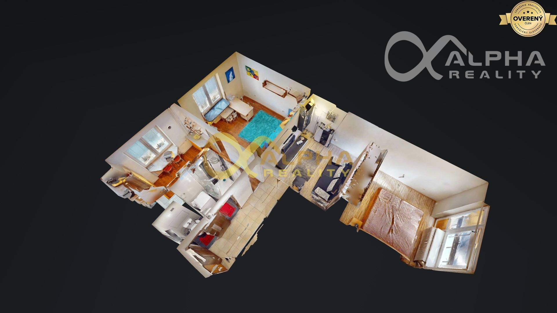 Prenájom: 2 izbový byt s balkónom, centrum, Spišská Nová Ves